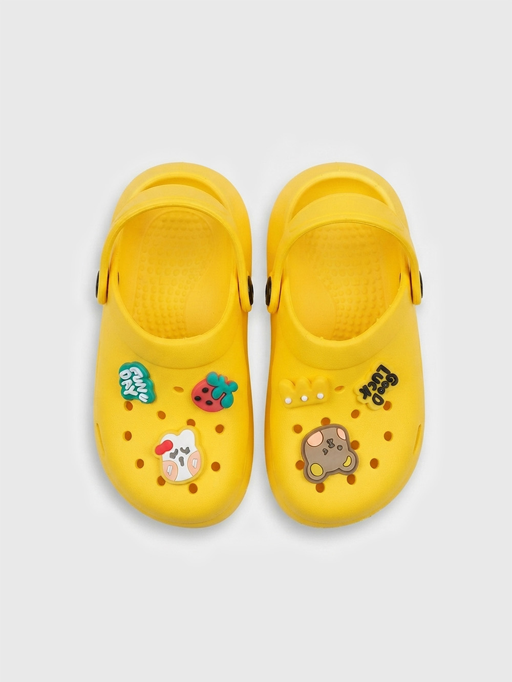 KiddoBounce Charming Bear EVA Clogs Yellow - X2